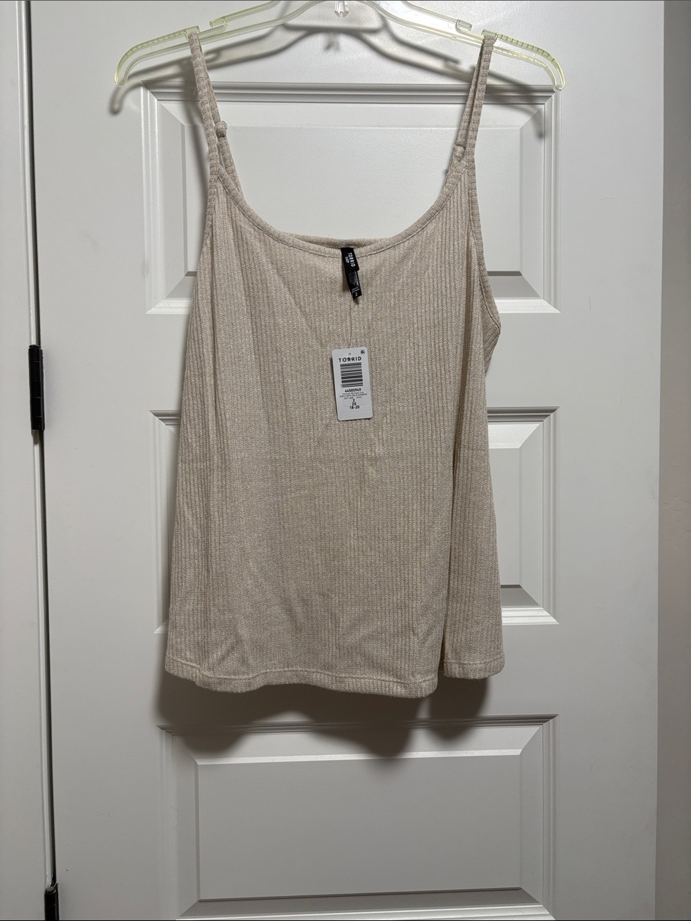 torrid Beige Ribbed Cami Tank Top - Neutral Sleeveless Knit